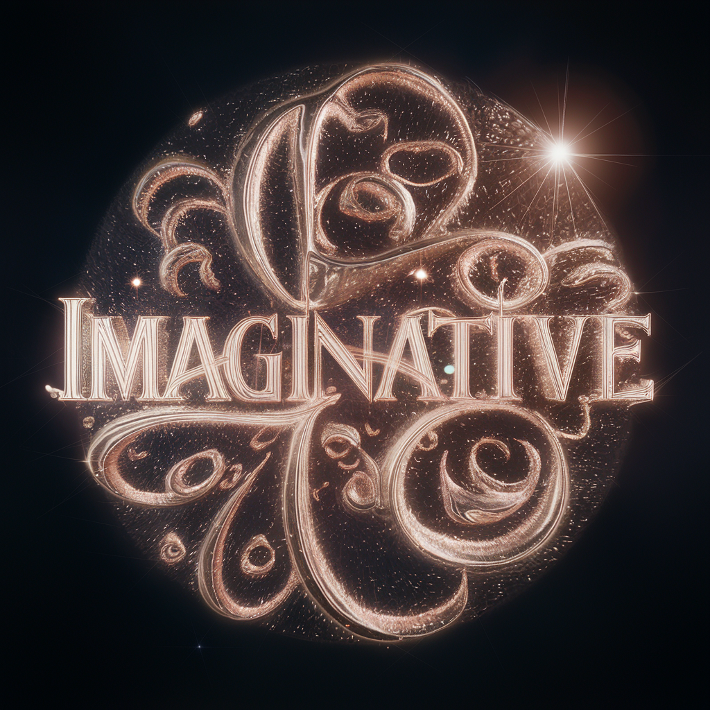 Ethereal 'IMAGINATIVE' Typography by MidMonty